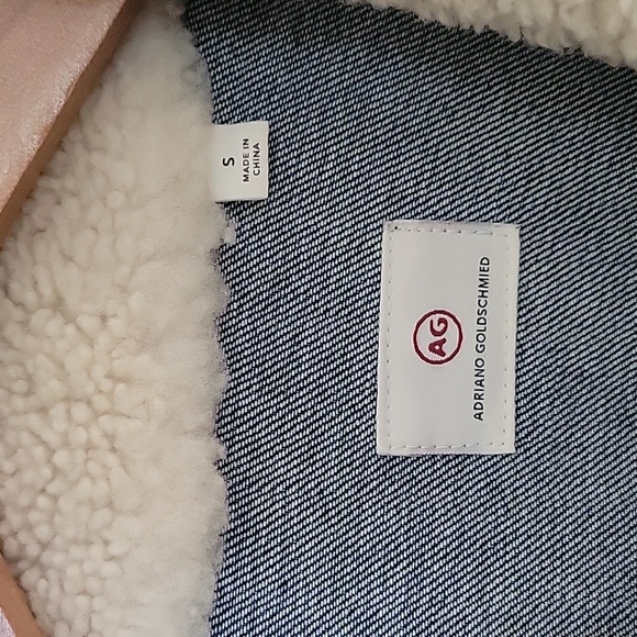 AG Adriano Goldschmied jean jacket with sherpa collar - Picture 2 of 9